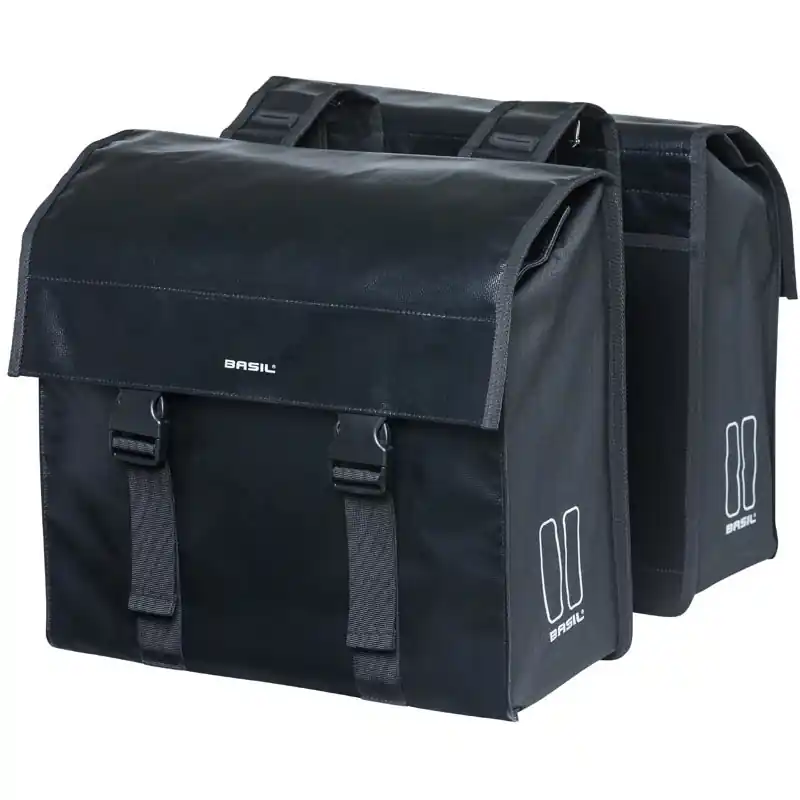 Basil Urban Load Double Gepäckträgertasche (Paar) - 2x26.5L - schwarz Begrenztes Angebot