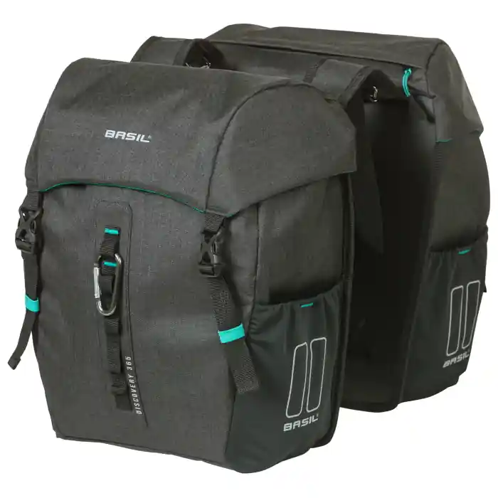 Must-Have Basil Discovery 365D Double Bag Fahrradtasche (Paar) - 2x9L - black melee