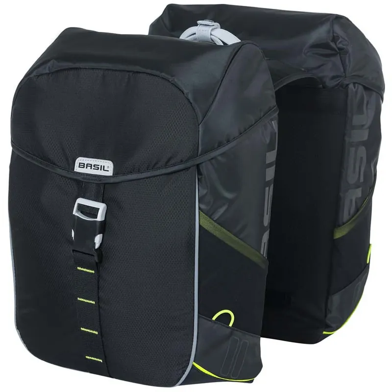 Markenprodukt Basil Miles Doppelpacktasche (Paar) - 2x17L - schwarz
