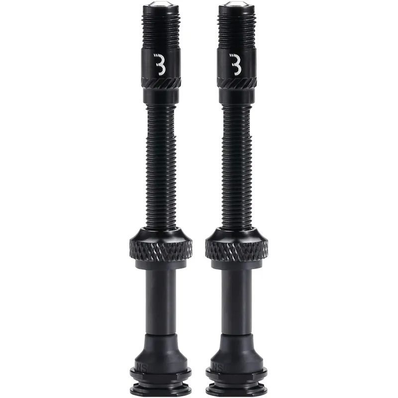 Neue Kollektion BBB Cycling CoreCap AL Valve BTI-166 Tubeless Ventil - schwarz 60 mm 2 Stück