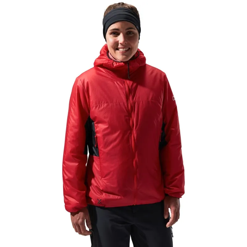 Beliebt Berghaus MTN Arete LB Isolierte Jacke mit Kapuze Damen - Goji Berry/Jet Black