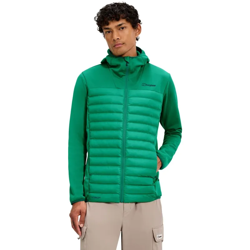Berghaus Vaskye Hybrid Jacke mit Kapuze Herren - Meadow Green Nur Heute