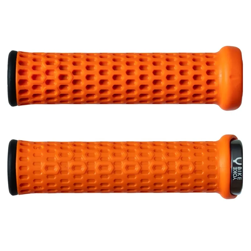 BikeYoke Grippy Lock-On Lenkergriffe - orange Markenware