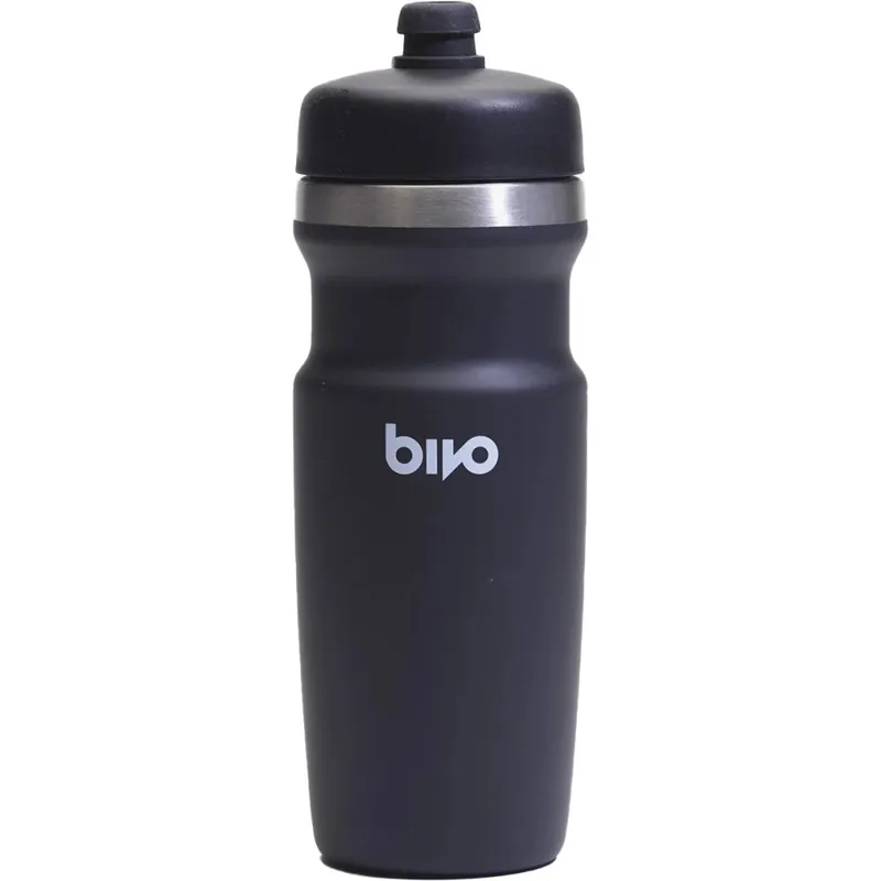 Bivo Trio Mini Trinkflasche mit Isolierung + Gravity Flow-Deckel - 500ml - black Expressversand