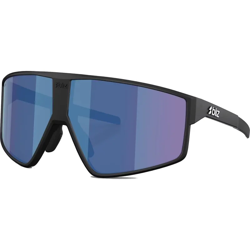 Neu Im Sortiment Bliz P002 XL Brille - Matte Black - Smoke/Blue Multicolor