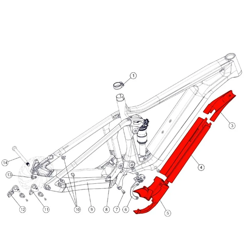 BMC Unterrohr Abdeckungs Kit - 301241 Markenware