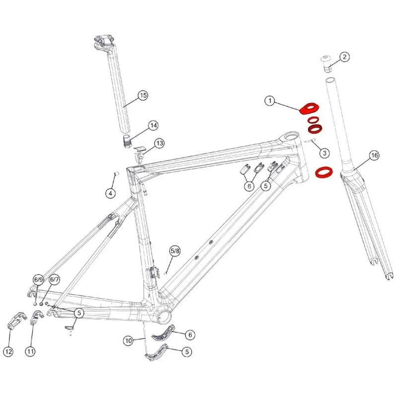 BMC Steuersatz für Teammachine SLR01/SLR02, Alpenchallenge AMP - (ab 2018) - 301148 Solange Der Vorrat Reicht