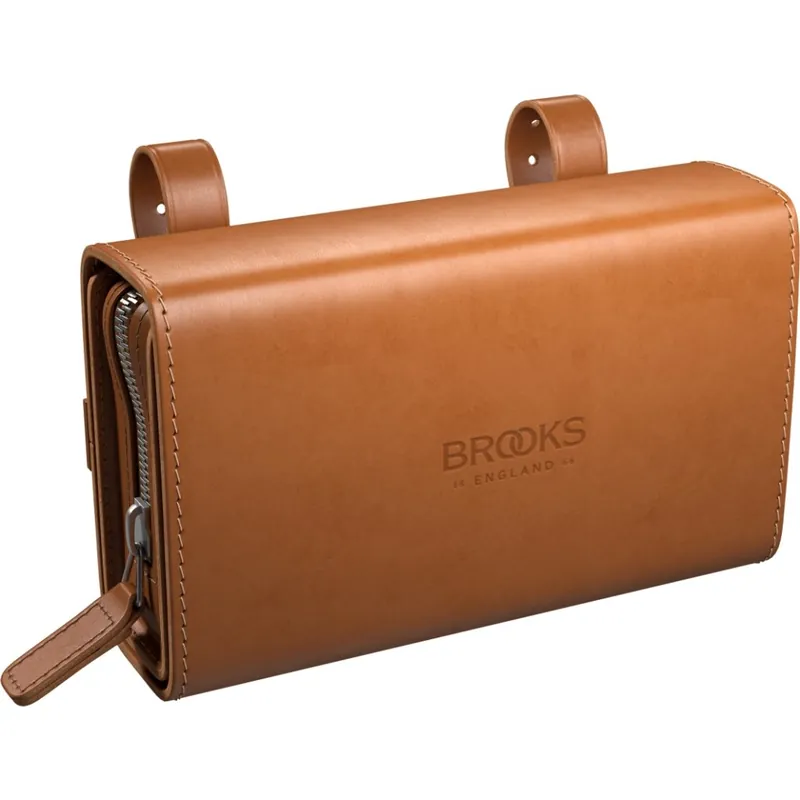 Brooks D-Shaped Leder Satteltasche - honey Schneller Versand