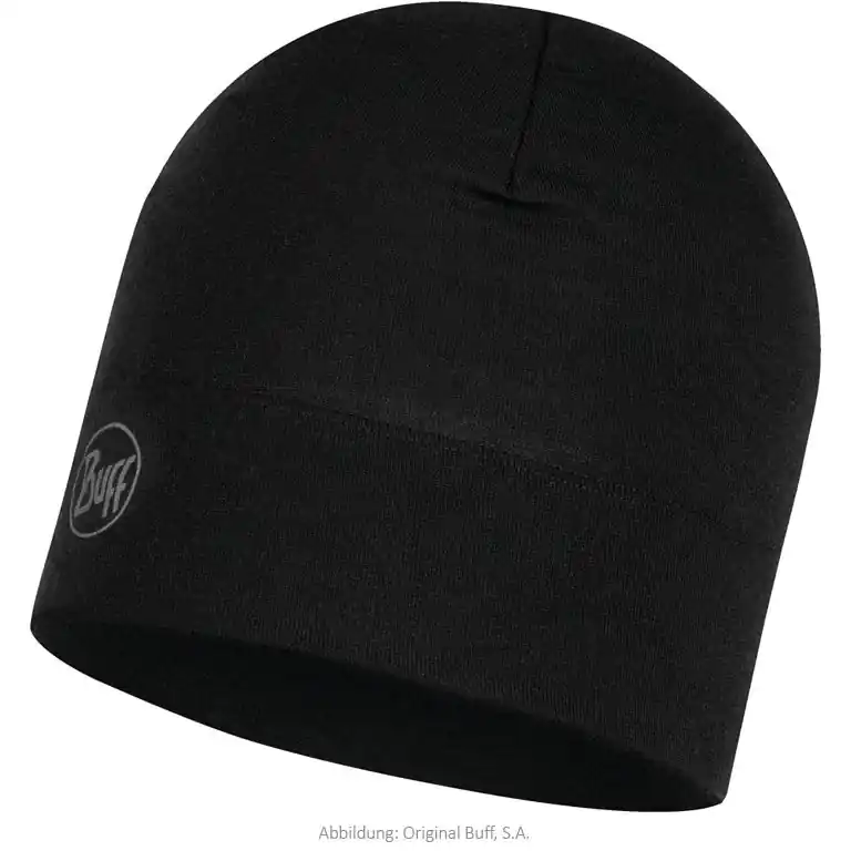 Buff® Merino Midweight Mütze - Solid Black Abverkauf