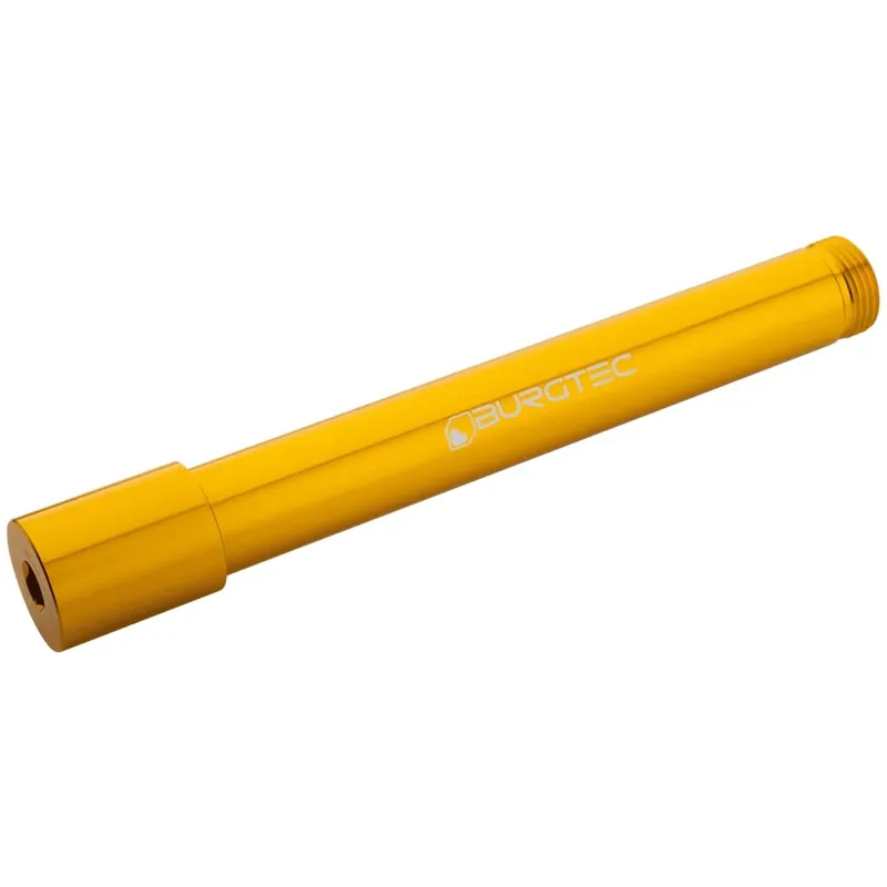 Burgtec Steckachse - vorn 20x110mm Boost 141mm für Öhlins DH38 - burgtec bullion gold Highlight