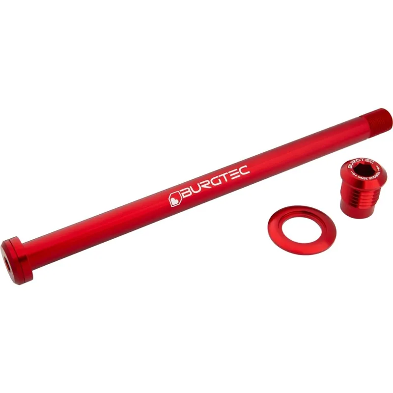 Saisonangebot Burgtec Steckachse - Hinterrad 12x148mm Boost M12x1 186mm für Orbea - race red