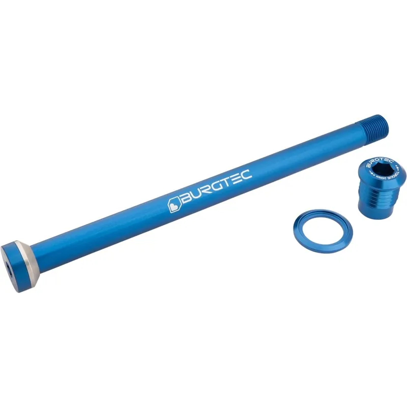 Burgtec Steckachse - Hinterrad 12x148mm Boost M12x1 172.5mm für YT - deep blue Nur Heute