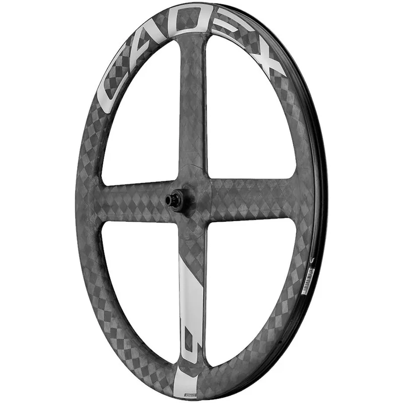 Finale Aktion CADEX 4 Spoke Disc Vorderrad - 28" Carbon Hookless Centerlock - 12x100mm