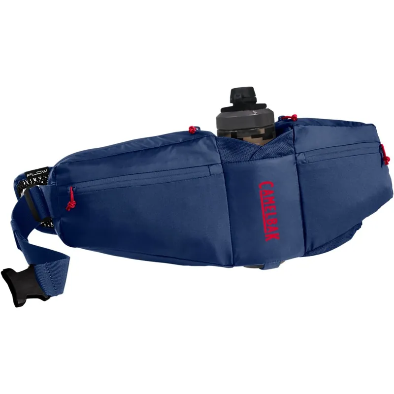 CamelBak Podium Flow 4L Hüfttasche + 620ml Podium Dirt Fahrradflasche - deep sea Saisonangebot