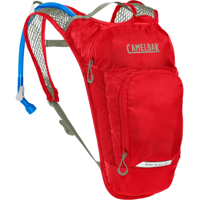 Bestpreis CamelBak Mini M.U.L.E. 5L Trinkrucksack Kinder + 1,5L Crux Trinkblase - scarlet