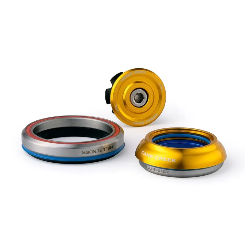 Neu Cane Creek Hellbender 70 Mid-Range Steuersatz - Tapered - IS42/28.6 IS52/40 - gold