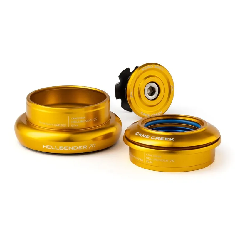 Billig Cane Creek Hellbender 70 Mid-Range Steuersatz - Tapered - ZS44/28.6 EC44/40 - gold