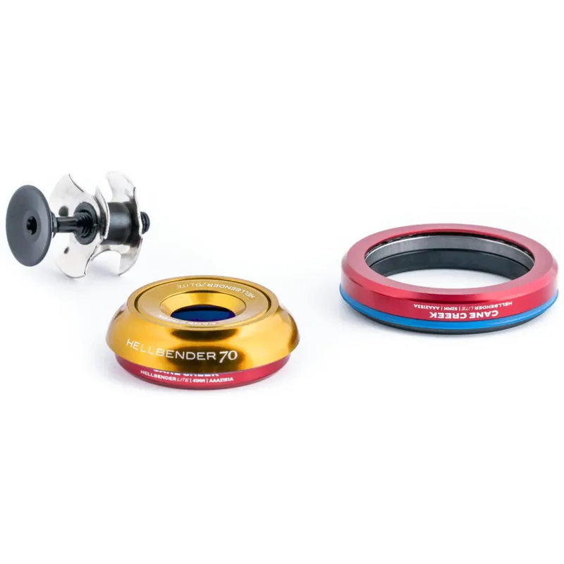 Abverkauf Cane Creek Hellbender 70 Lite Steuersatz - Tapered IS41/28.6 IS52/40 - gold