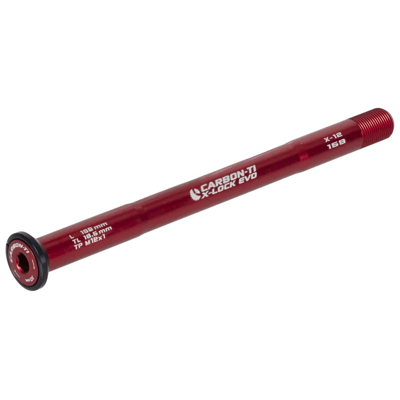 Jetzt Bestellen Carbon-Ti X-Lock EVO Steckachse - 12x142mm - X-12 - M12x1.0mm - Länge 159mm - rot