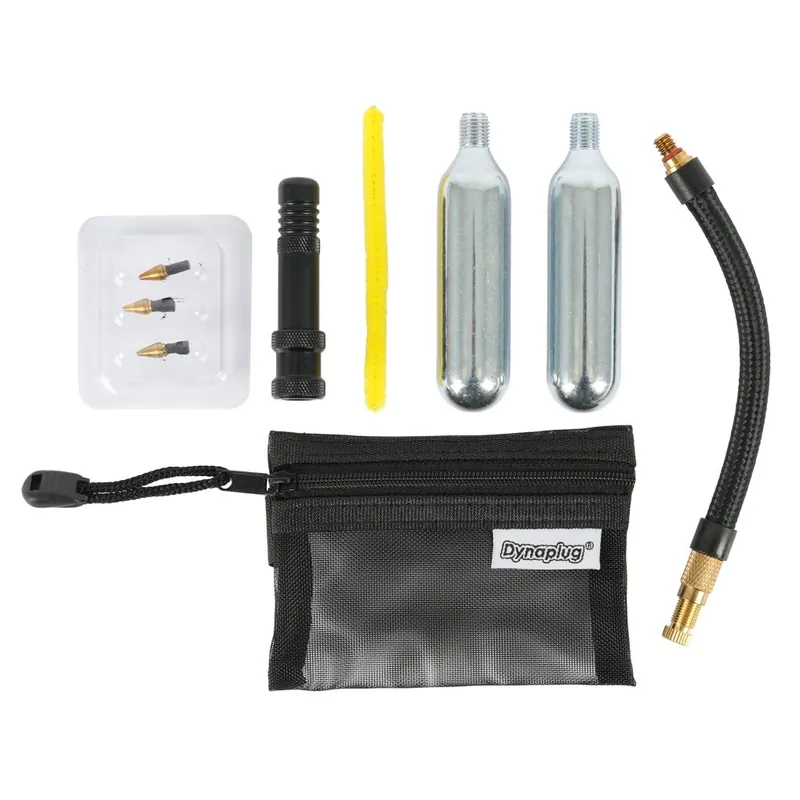 Echt Dynaplug Air - Tubeless Road Reifen Reparatur & CO2 Kartuschen Werkzeug - schwarz