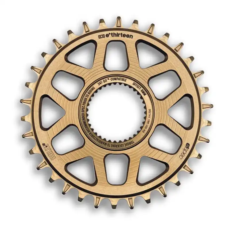 Bestpreis e*thirteen Helix Race e*spec Direct Mount Kettenblatt - DJI Avinox 8mm Offset - bronze