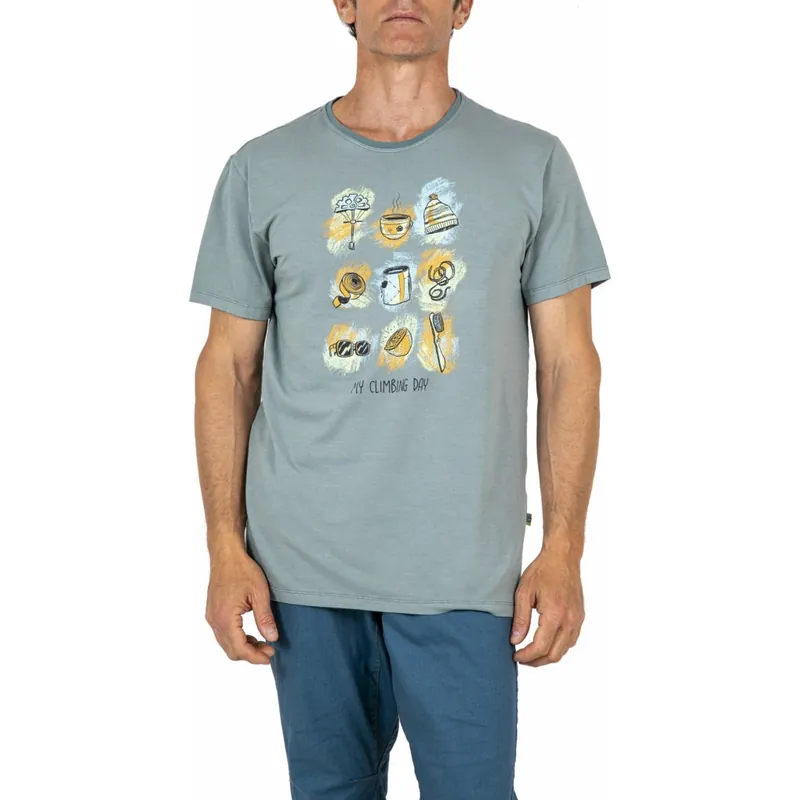 Neue Ware E9 Things T-Shirt Herren - Agave