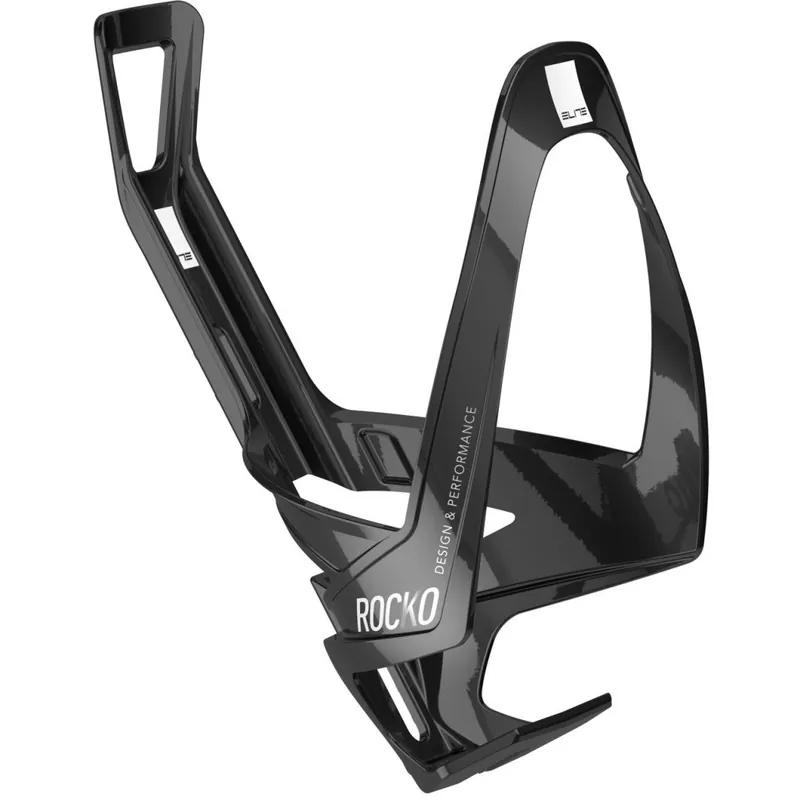 Versand Am Gleichen Tag Elite Rocko Carbon Flaschenhalter - schwarz/weiß glänzend