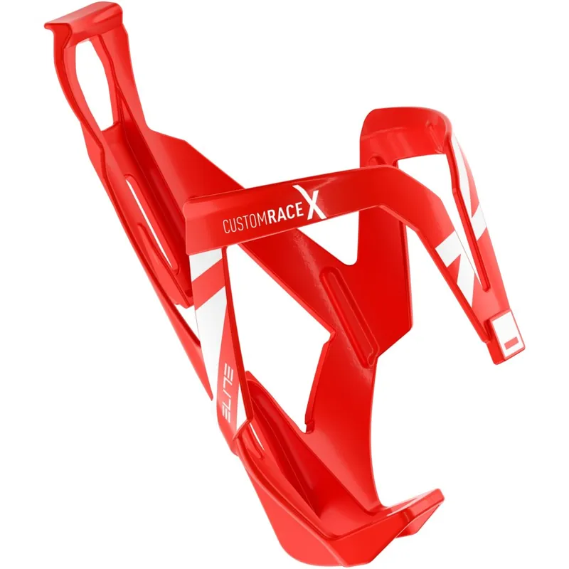 Sonderangebot Elite Custom Race X Flaschenhalter - red/white glossy