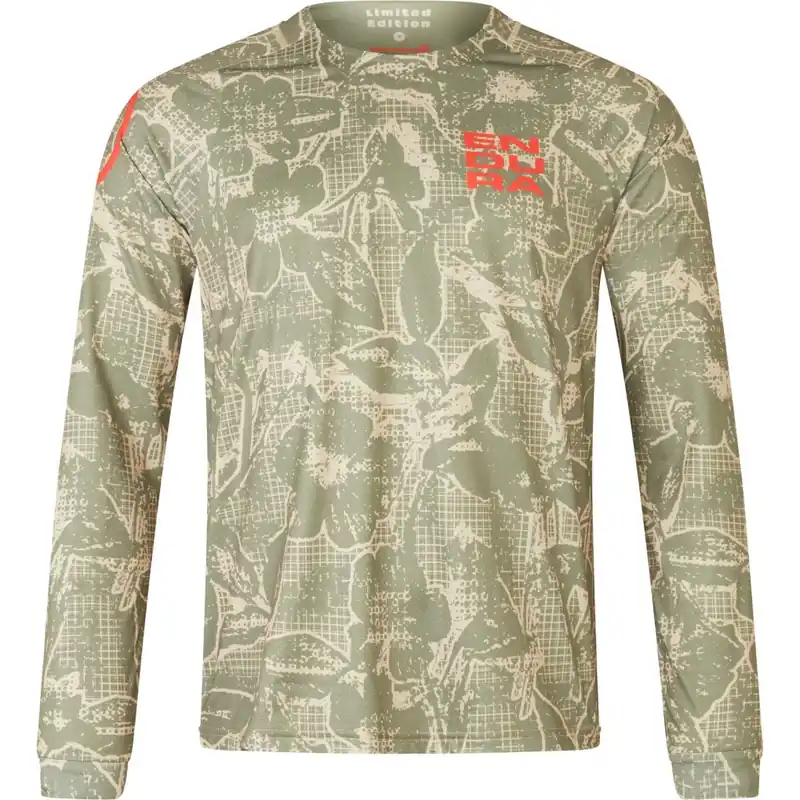 Endura Grid Floral Ltd Printed Langarmshirt Herren - tweed green Angebot