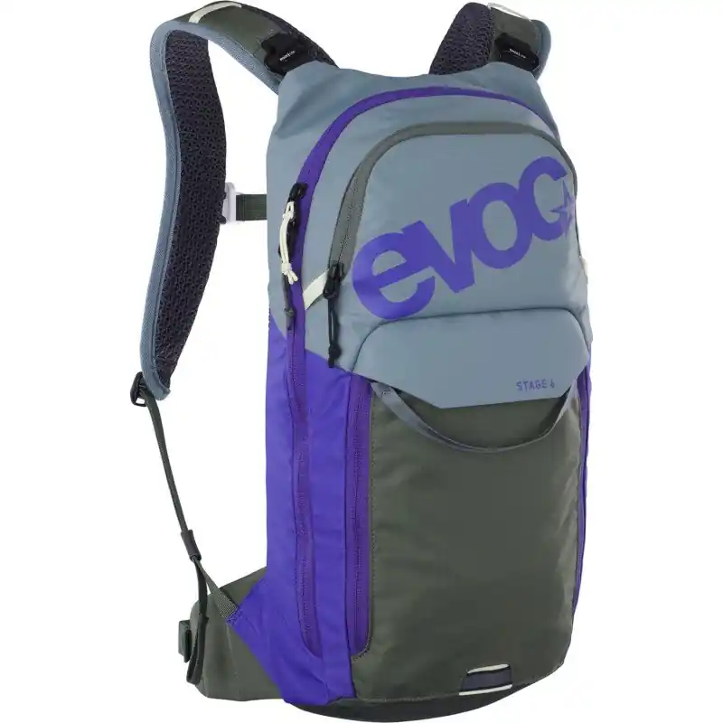 Jetzt Bestellen EVOC Stage 6 Rucksack + 2L Trinkblase - Steel - Violet - Dark Olive