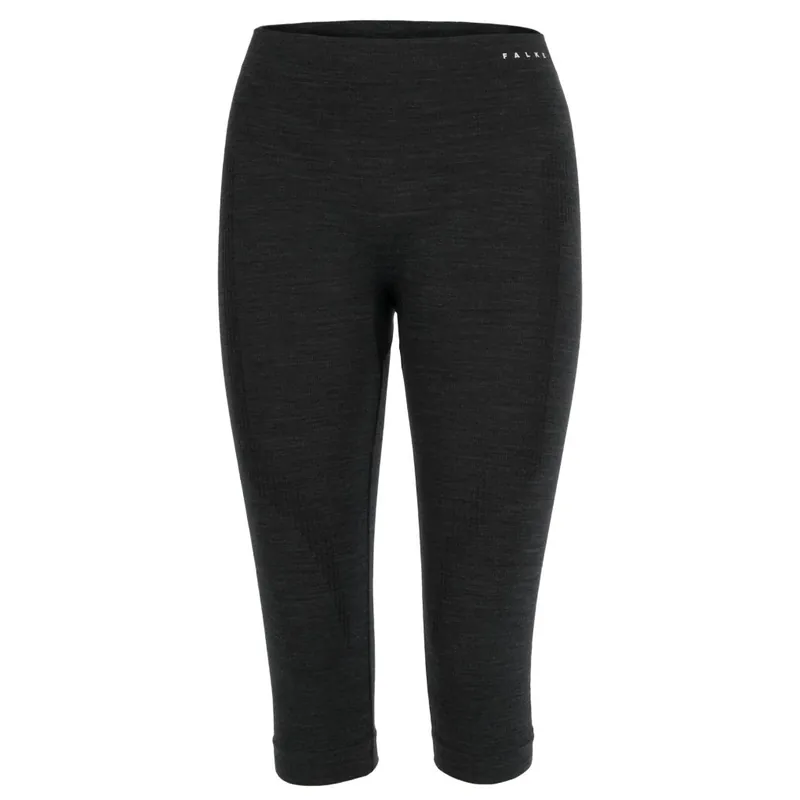 Falke Wool-Tech 3/4 Tights Damen - black 3000 Preisreduziert