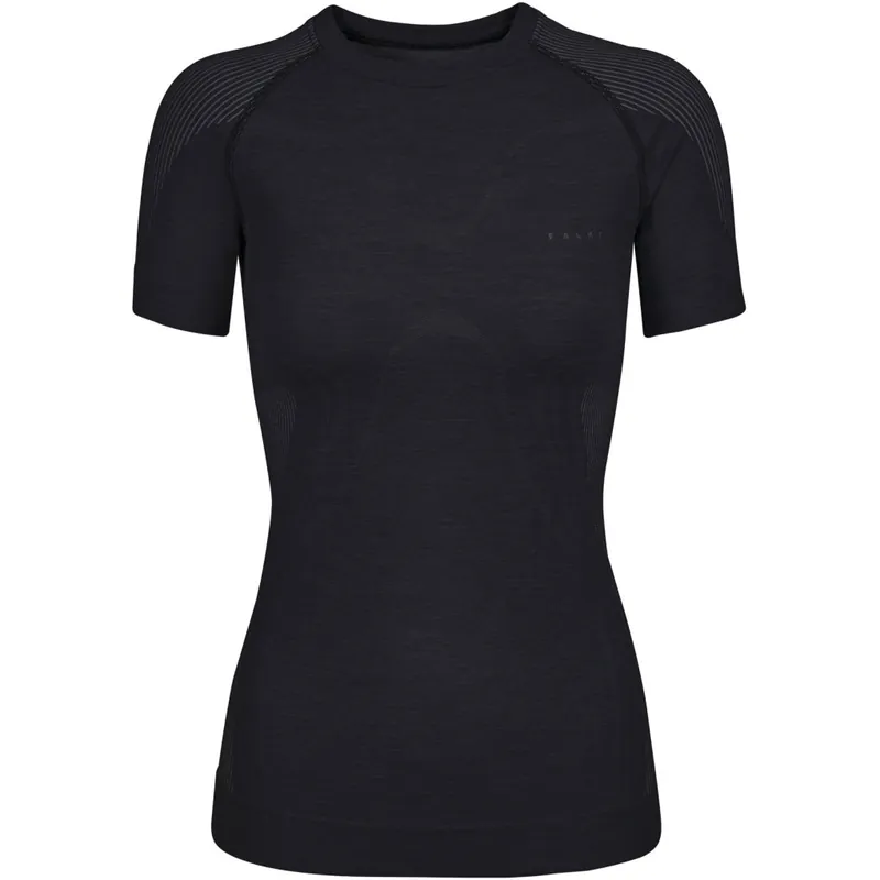 Falke Wool-Tech Light Kurzarmshirt Damen - black 3000 Nur Heute