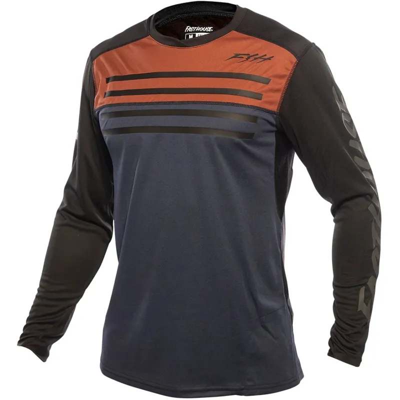 Fasthouse Alloy Sidewinder Langarmtrikot Herren - Rust/Midnight Navy Nur Für Kurze Zeit