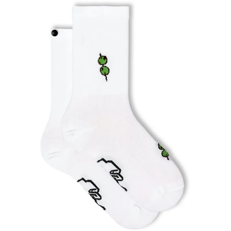 Letzte Chance FINGERSCROSSED Classic Andiamo! Fahrradsocken - Olive - White