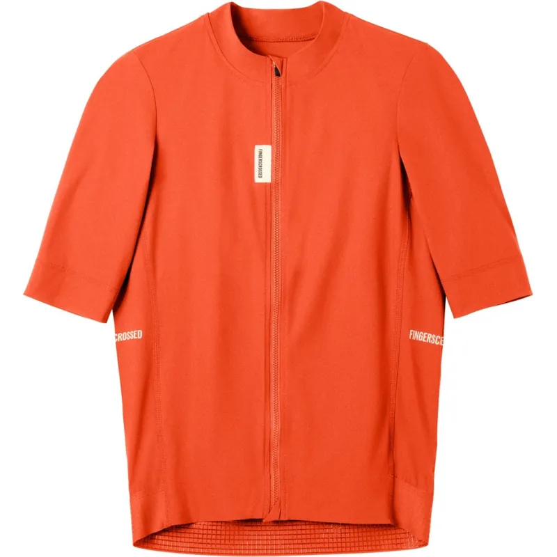 FINGERSCROSSED Road Kurzarmtrikot Herren - Poppy Red Zertifiziert