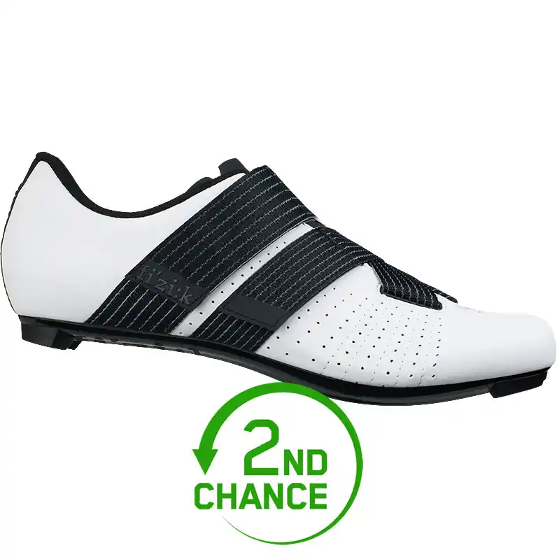 Fizik Tempo Powerstrap R5 Rennradschuhe Unisex - weiß/schwarz - B-Ware Garantierte Lieferung
