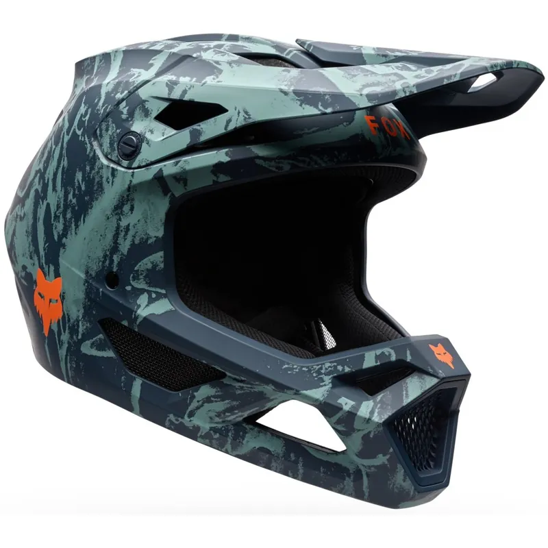 FOX Rampage MIPS Full Face Helm Kinder - Image Print - arctic blue Bestseller