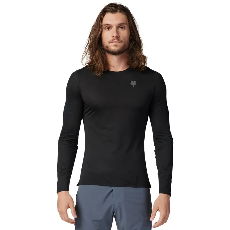 Bestpreis FOX Flexair Ascent MTB Langarmtrikot Herren - schwarz