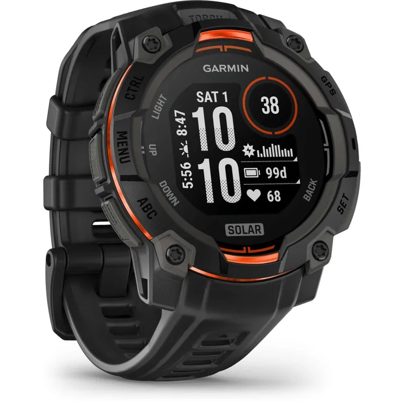 Beliebt Garmin Instinct 3 Solar GPS Smartwatch - 45mm - Schwarz