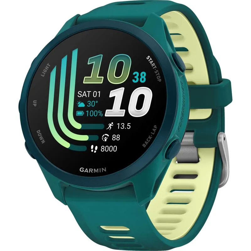 Garmin Forerunner 170 Music GPS Laufuhr - Teal Green/Zitrone Preis Gesenkt