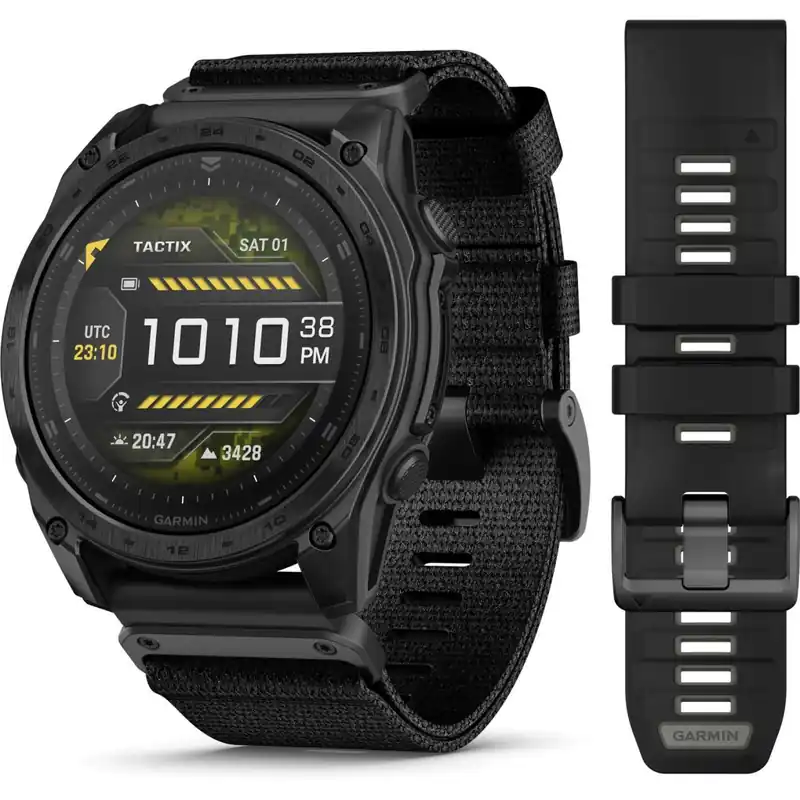 Must-Have Garmin tactix 8 AMOLED Edition GPS Smartwatch - 51mm - Schwarz/Dunkelgrau DLC Titan