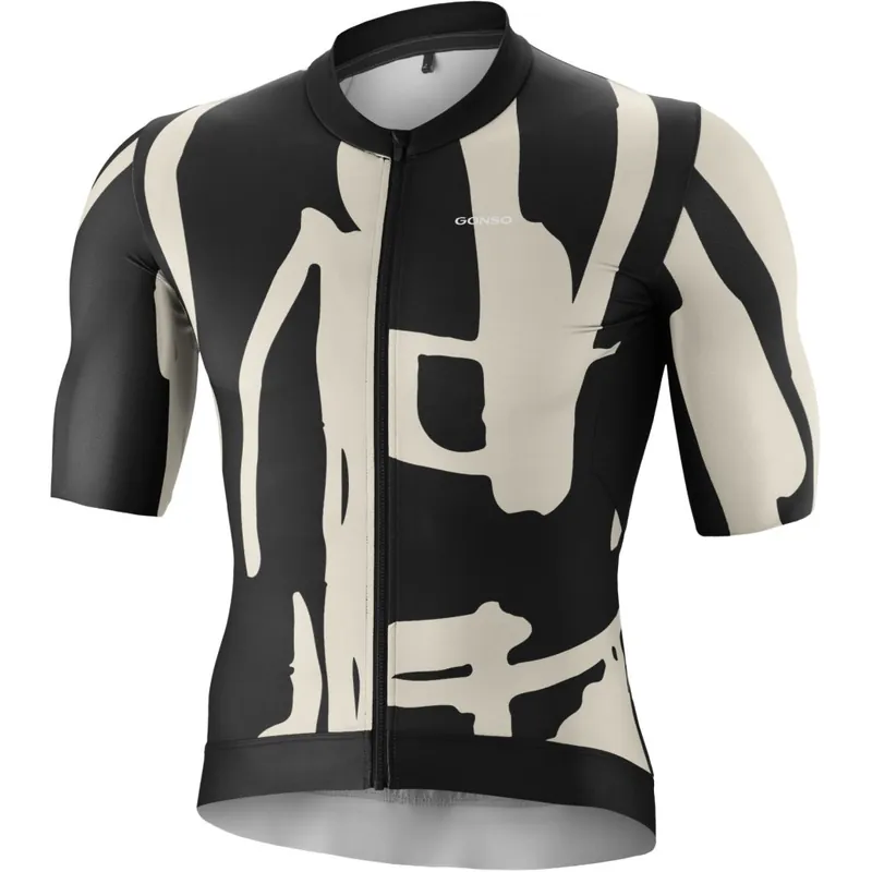 Jetzt Kaufen Gonso Road Kurzarmtrikot Print Herren - Black / Chateau Gray