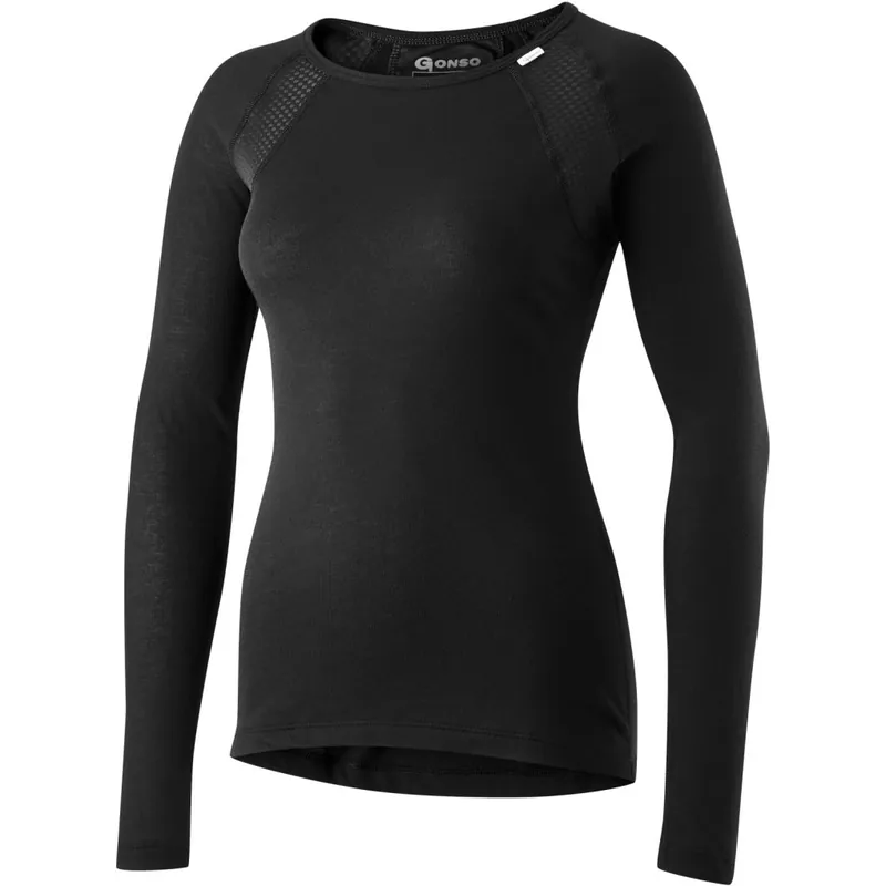 Neue Ware Gonso Base Therm Langarmshirt Damen - Schwarz