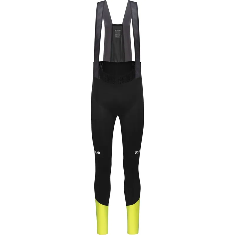 Nur Für Kurze Zeit GOREWEAR Spinshift Thermo Fahrrad Trägerhose+ Herren - black/neon yellow 9908