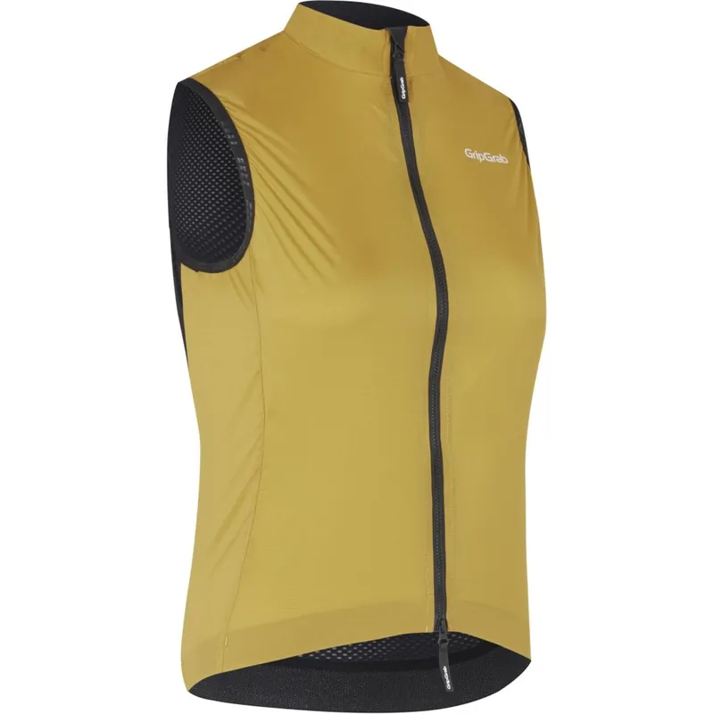 Sonderangebot GripGrab PACR Winddichte Leichte Weste Damen - Mustard Yellow