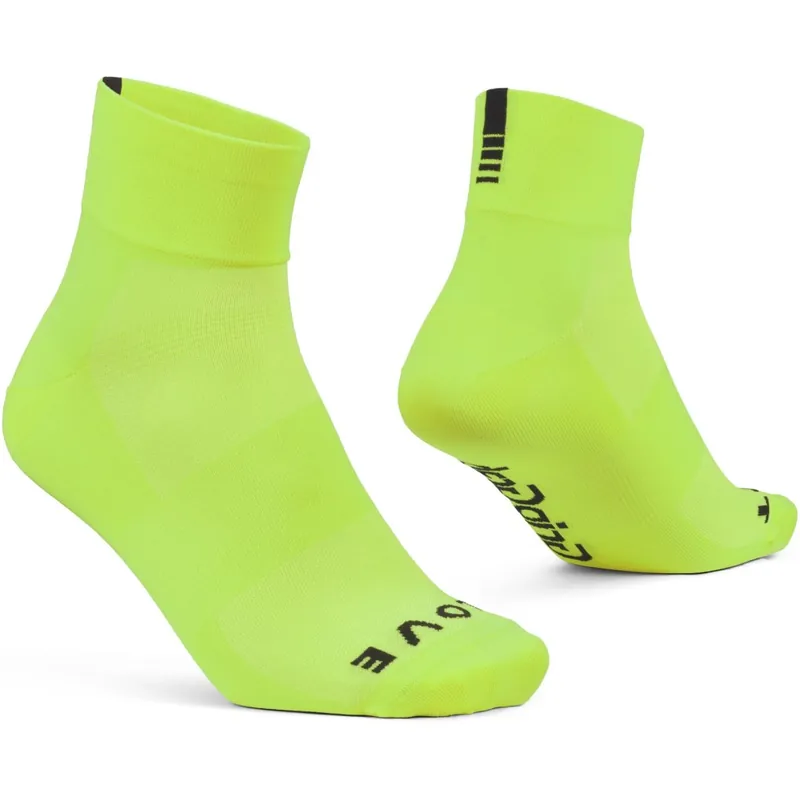 Abverkauf GripGrab Lightweight SL Kurze Socken - Yellow Hi-Vis