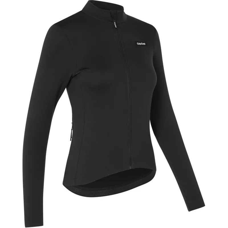 GripGrab EXPLR Merinotech Thermo Langarmtrikot Damen - Schwarz Aktuell