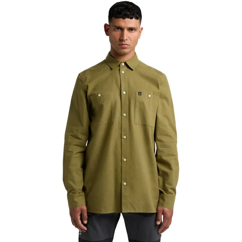 Haglöfs Curious Hemp Langarmhemd Herren - olive green 4VY Solange Der Vorrat Reicht