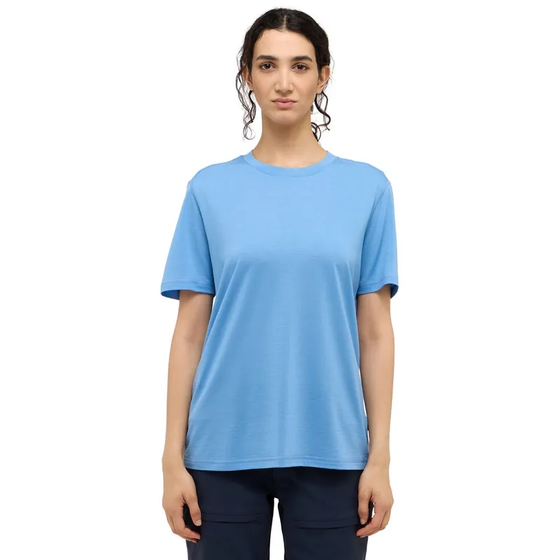 Haglöfs Kaise Wool Kurzarmshirt Damen - sky blue 5SE Highlight