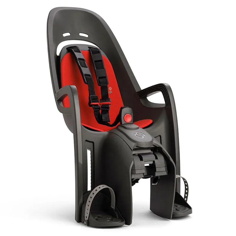Begrenztes Angebot Hamax Zenith Relax Fahrrad-Kindersitz mit Gepäckträgeradapter - grau/rot